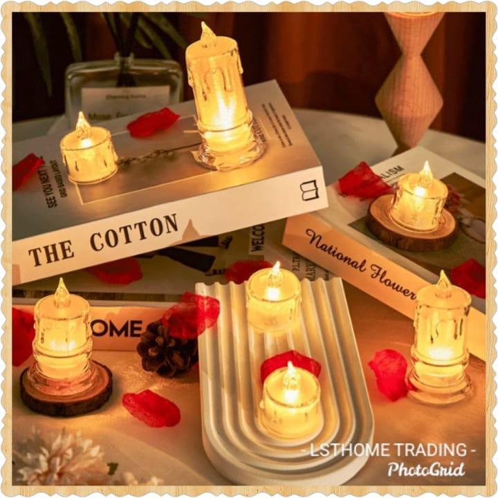 LED Electronic Candle Glow Tea Wax Tear Lights Candle Nightlight Candles
