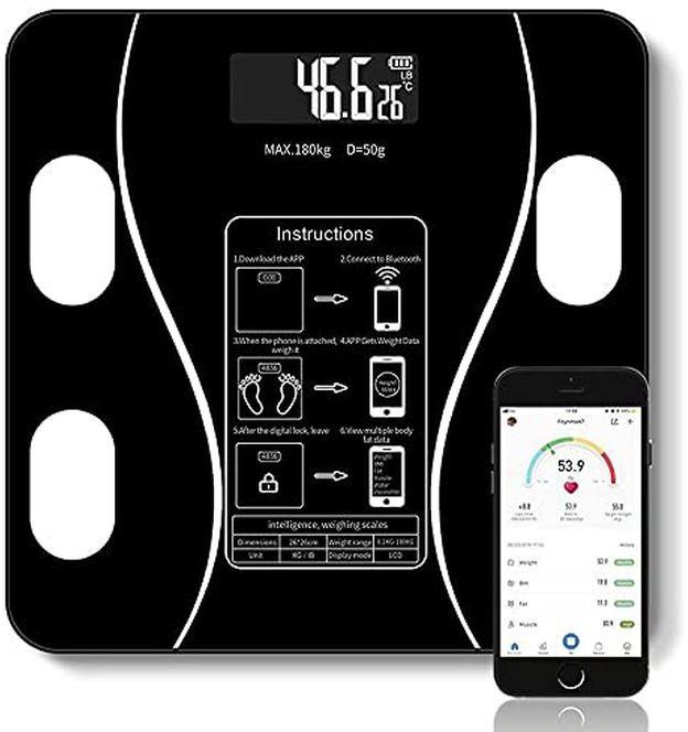 Digital Scale To Measure Weight, Fat, Muscle, Bone, And Water In The Body