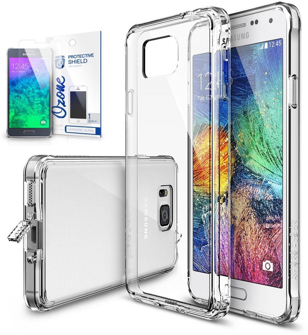 Ringke FUSION Shock Absorption Hard Case & Ozone Screen Guard for Samsung Galaxy Alpha Crystal View
