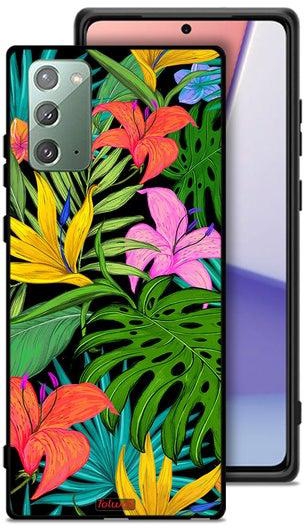 Samsung Galaxy Note 20 4G Protective Case Cover Pattern Tropical Flowers Leaves