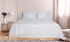 Hotel Linen Klub King Bed Sheet 3pcs Set , 100% Cotton 250Tc Sateen 1cm Stripe, Size: 260x280cm + 2pc Pillowcase 50x75cm , White