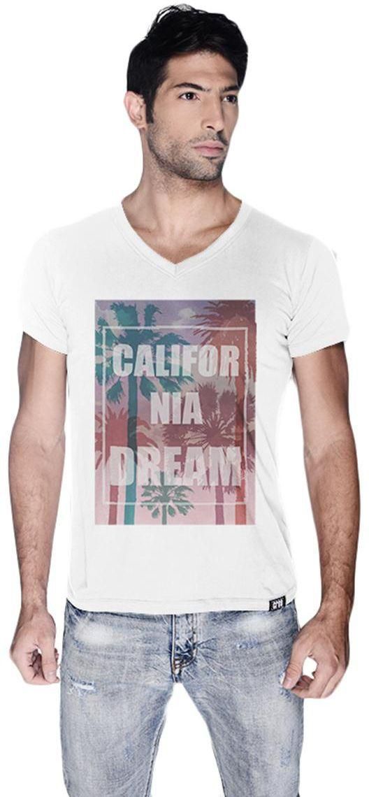Creo Cali Dream Beach  T-Shirt For Men - S, White