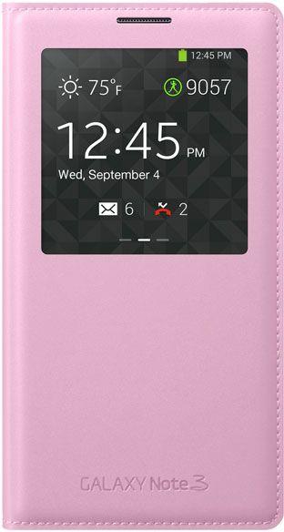S-View Flip Case Cover for Samsung Galaxy Note 3 (Soft Pink)