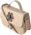 Get Women'S Leather Shoulder Bag, 18×15 cm - Beige with best offers | Raneen.com