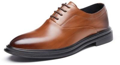 Lace-Up Oxford Formal Shoes Solid Brown