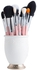 Jessup Pink-Silver - Essential Makeup Brush Set - 15Pcs - T094