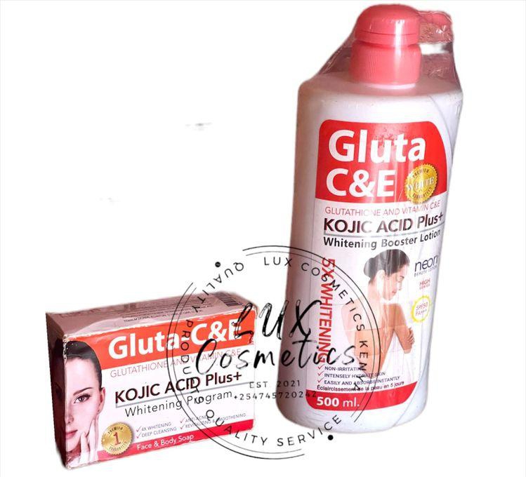 Gluta C & E Kojic Acid Plus+ Glutathione & Vitamin E Face And Body