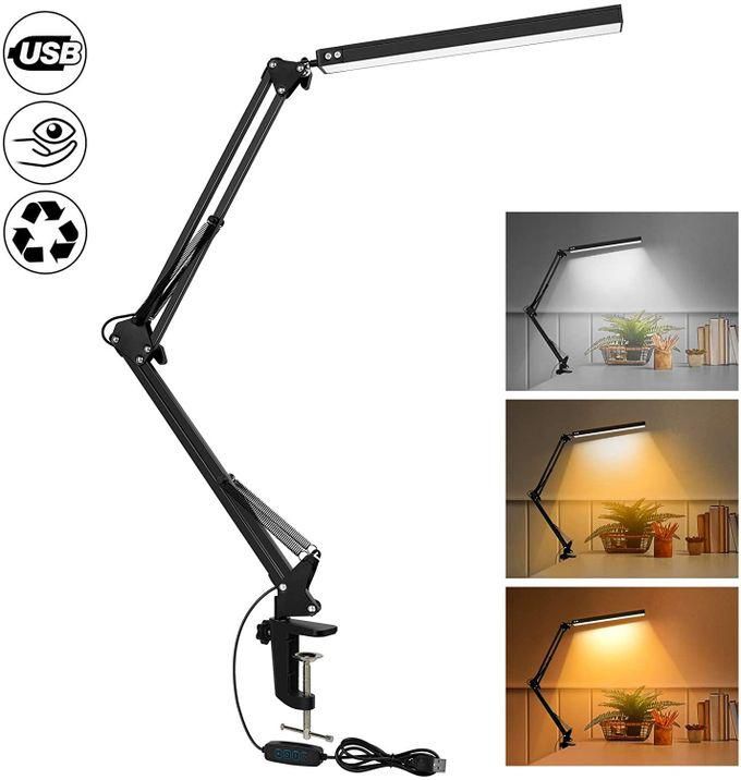 12W LED Desk Lamp With 10 Brightness Level, 3 Lighting Modes