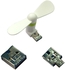 Mini mobile fan mini USB Fan with USB and Samsung Port for USB Devices and Smart Phones, white