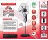 Andrakk 18 INCH 9 SPEED RECHARGEABLE FAN WITH USB AND REMOTE