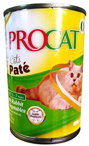 PROCAT Wet Food For Cats Rabbit and Vegetables - (415g)