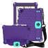 Remson Honeycomb Stand Handle Shockproof Drop Protection With Shoulder Strap Back Case Cover For  Apple Ipad 9.7 (2017/2018) (purple/aqua)