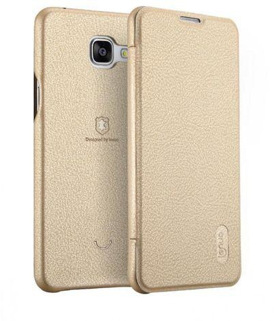 Generic Samsung Galaxy A7 SM-A710F (2016) - LENUO Ledream Leather Case - Gold