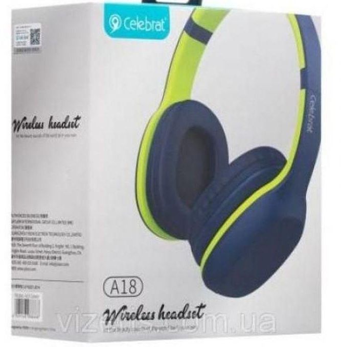 Celebrat A18 Wireless Bluetooth Headphone Wit Extra Bass G