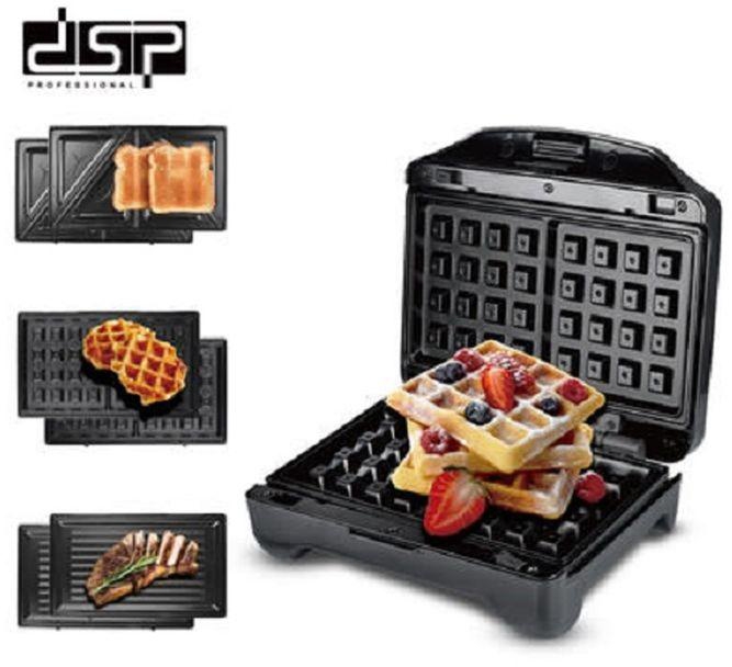 Dsp 3 IN 1 Multifunctional SANDWICH MAKER(Grill ,Toast, Waffle) - (kc1158)