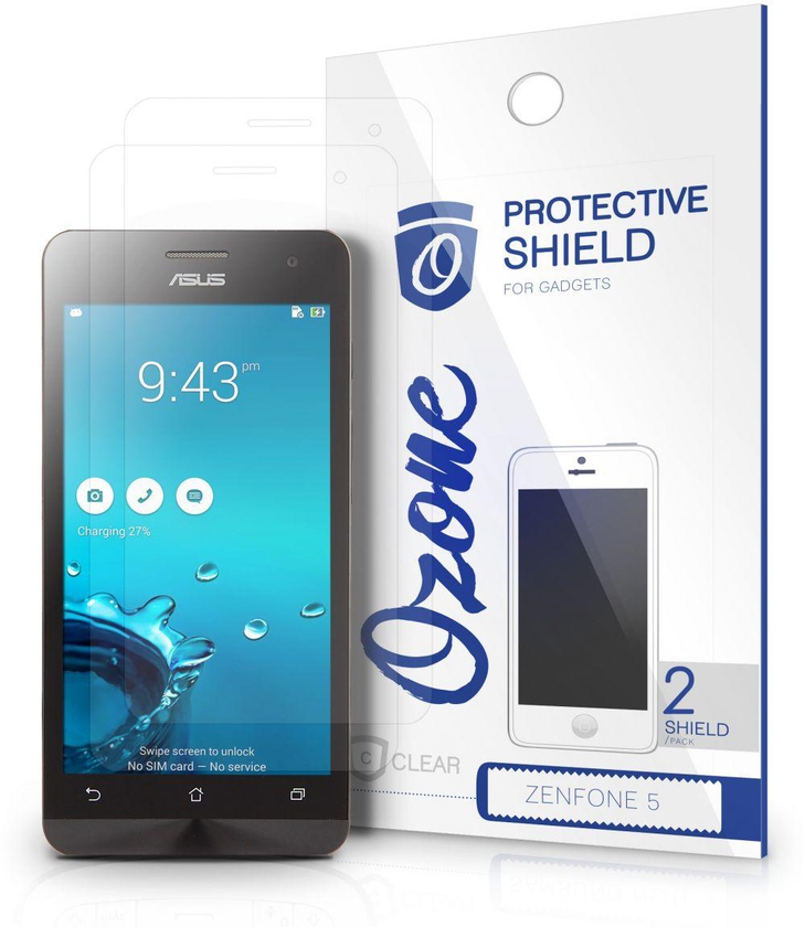 OZONE Crystal Clear HD Screen Protector Scratch Guard for Asus Zenfone 5 ‫(Pack of 2)