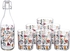 Borgonovo Juice Set 7 Pieces With1 Water Bottle With 6 Cups With
