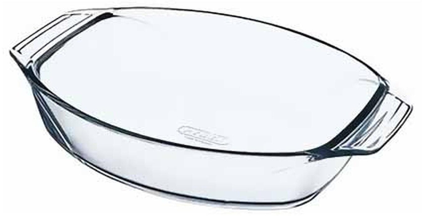 Pyrex Optimum Oval Roaster With Handle - 40 Cm - Clear