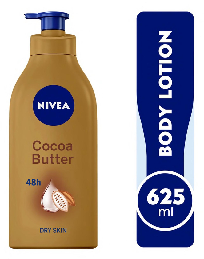 Nivea body lotion cocoa butter dry skin 625 ml