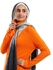 M Sou Long Sleeves High Neck Long Pullover - Tiger Orange