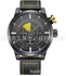 Weide Weide5201 Men Waterproof Big Dial Watch, Quartz Watch, Leather Men Belt Watch-yellow