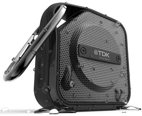 TDK A12 Life on Record TREK Micro NFC Bluetooth Wireless Portable Speaker Black