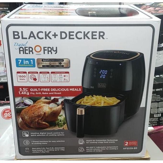 BLACK+DECKER AF5539-B5 Black & Decker Digital Air Fryer, 5.5 Black