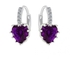 Magideal Stud Earings Rhinestone Crystal Heart Shape Drop Dangle Earrings Jewellry