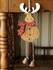 2Pcs Elk Pendant Set Lovely Elk Shaped Home Hanging Wall Decor