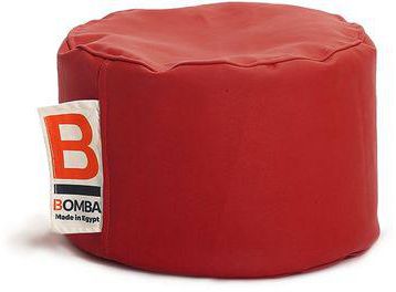 Bomba Desk Puff Leather Bean Bag - Red - 40*40*30cm