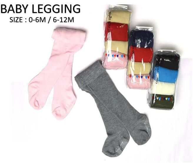 Kedaiibudananak SET OF 4 Carter's Baby Unisex Legging Anti Slippery - Till12M (4 Colors)