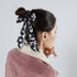 Polka Dot Printed Scrunchie with Tie-Up Detail
