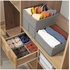 Drawer Organizer Clothes 6 Pack Underwear Drawer Organizer Foldable Closet Organizers and Storage Dresser Drawer Dividers for Clothes Socks Scarves Ties