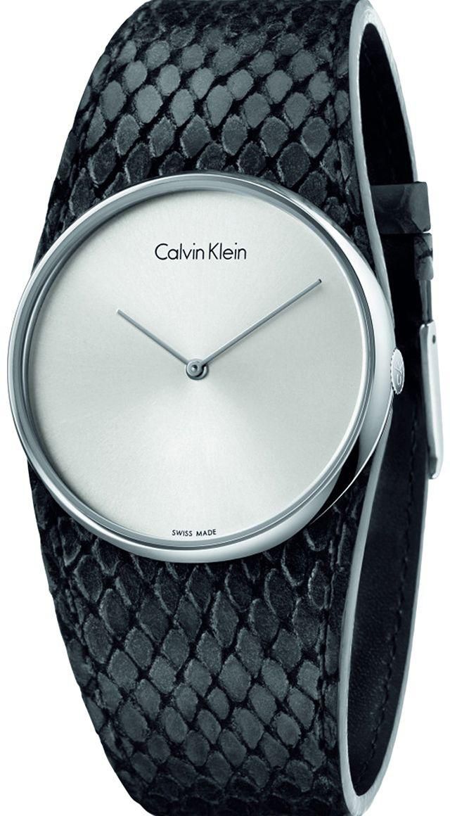 Calvin Klein Spellbound Women's Silver Dial Leather Band Watch - K5V231C6