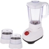 Get Moulinex LM207125 Super Blender with Attachments, 700 watt, 1.5 Liter - White with best offers | Raneen.com