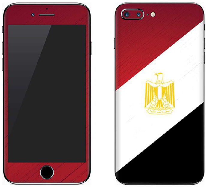 Vinyl Skin Decal For Apple iPhone 8 Plus Flag Of Egypt