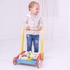 Bigjigs Toys Wooden Baby Walker With Wheels & Wooden Play Blocks