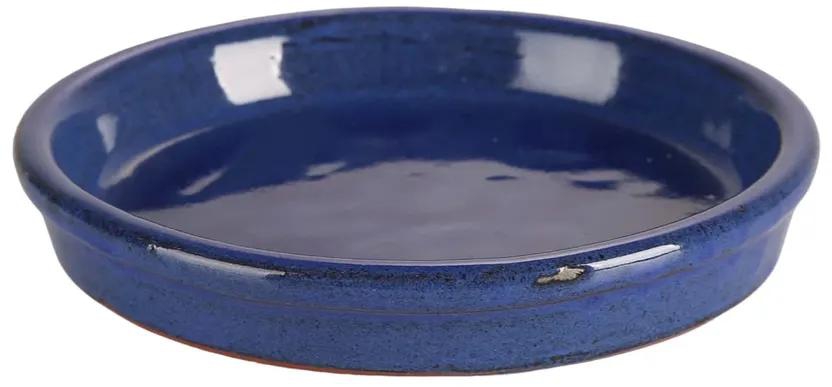 Shanghai Glazed Ceramic Plant Saucer (20 cm, Blue)
