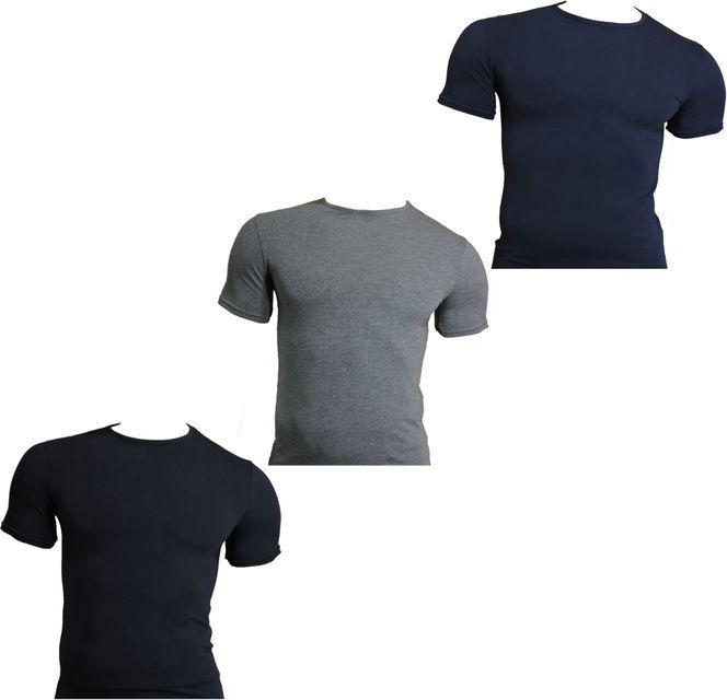 Solo A Set Of 3 Colored Half Sleeve Round Neck Shirt