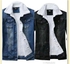 Fashion A Pack Of 2 Woollen Denim Jacket For Men-Blue & Black Color