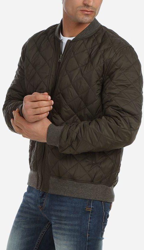 Concrete Quilted Jacket - Olive