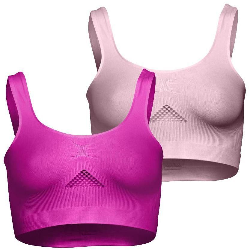 Silvy Set of 2 Sports Bras for Women -Multi Color, Medium