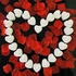 شمعة LED كهربائية وهمية على شكل قلب لعيد الحب بدون لهب تعمل بالبطارية بدون دخان ومقاومة للماء لحفلات الزفاف (ابيض، شكل قلب (φ3.6 × 3.6))