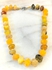 Sherif Gemstones Semi Precious Sun Stone Gemstone Necklace ,Collet Necklace