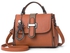 Fashion Brown Crossover Pu Leather Sling Bag