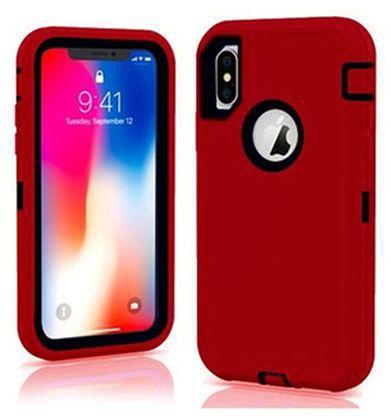 Protective Hard Case Cover For IPhone 7/8 Plus Case 3 - Layers - Red