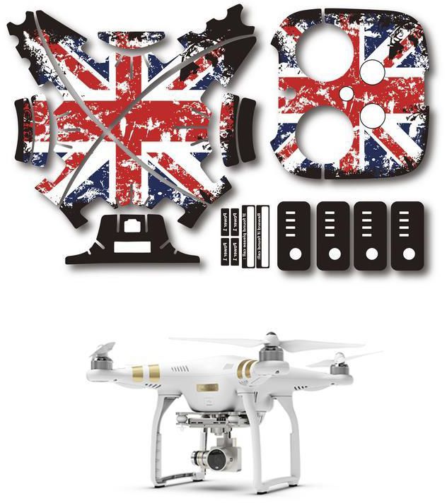 Protective Waterproof PVC Sticker Decoration Cover Perfect Fit Pattern for DJI Phantom 3 D5