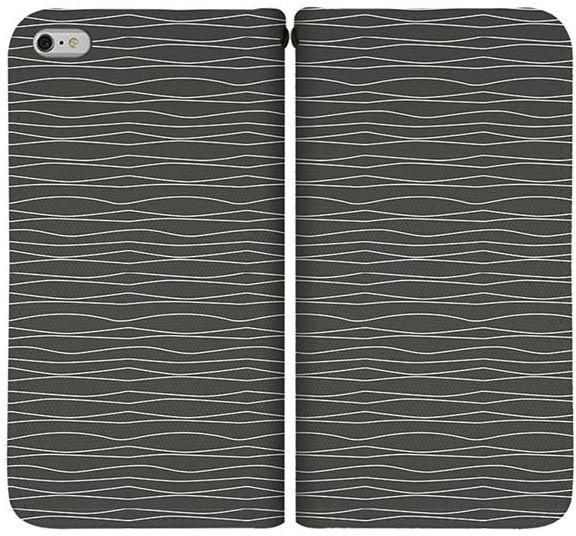 Stylizedd  Apple iPhone 6 Plus / 6S Plus Premium Flip case cover  - Squiggly Lines