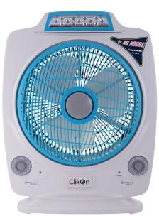 Clikon CK2195 12-inch Rechargeable Multifunctional Fan
