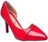 Fashion Ladies High Heel Pointy Toe Pumps - Red